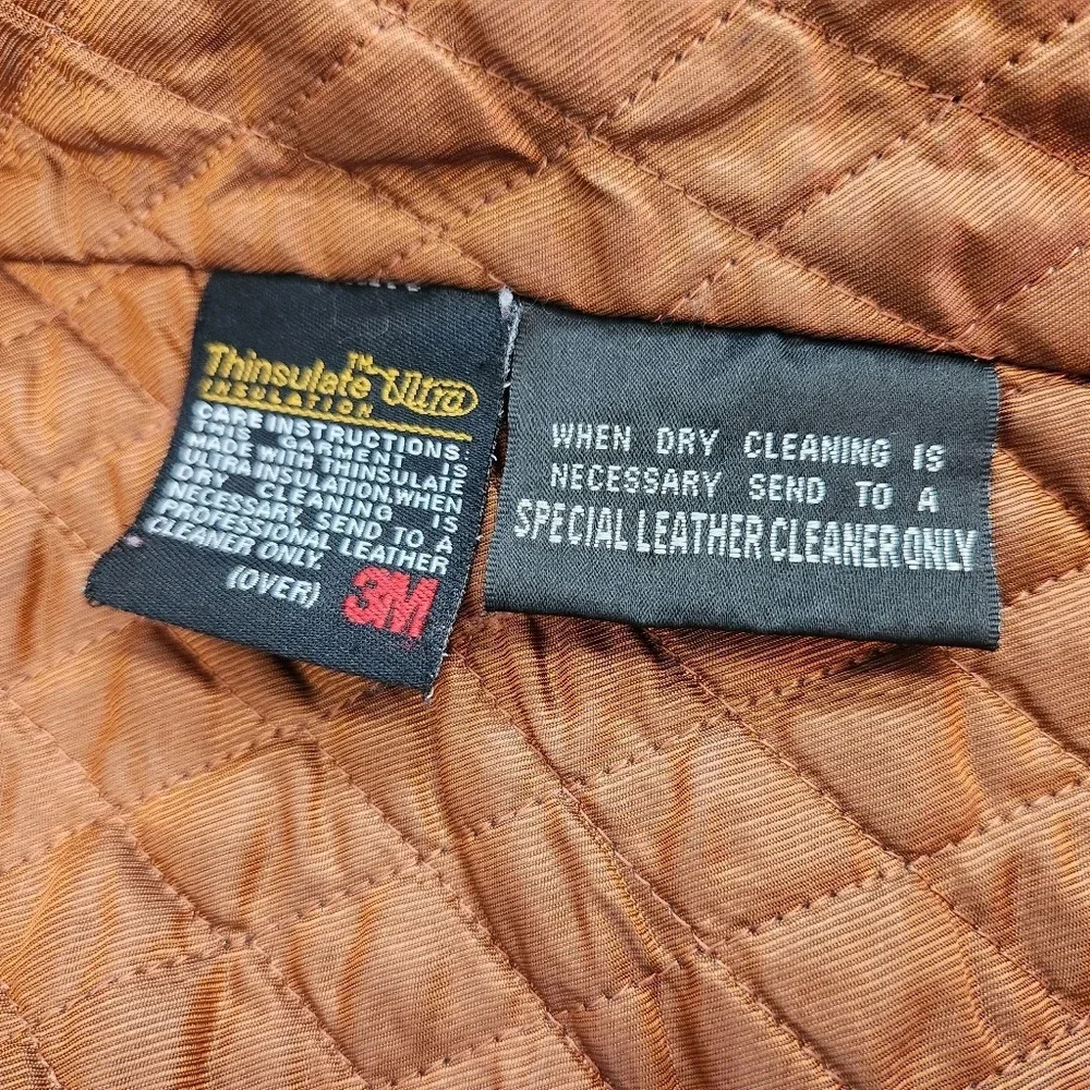 Wilson's Leather Pele Studio Leather Jacket Thinsulate Womens Small - Picture 6 of 16
